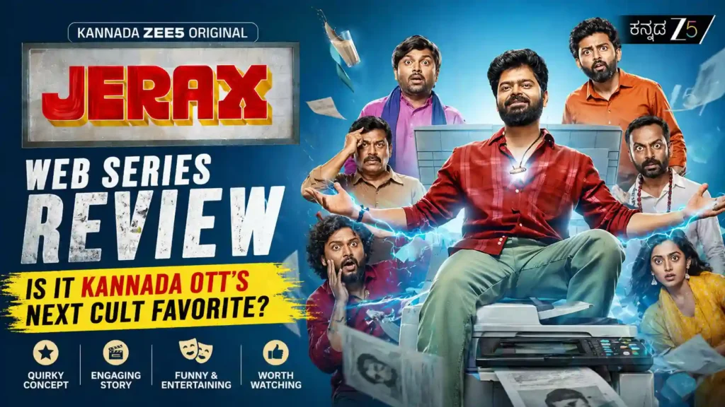 Jerax web series featured image with Nagabhushana and clone machine concept